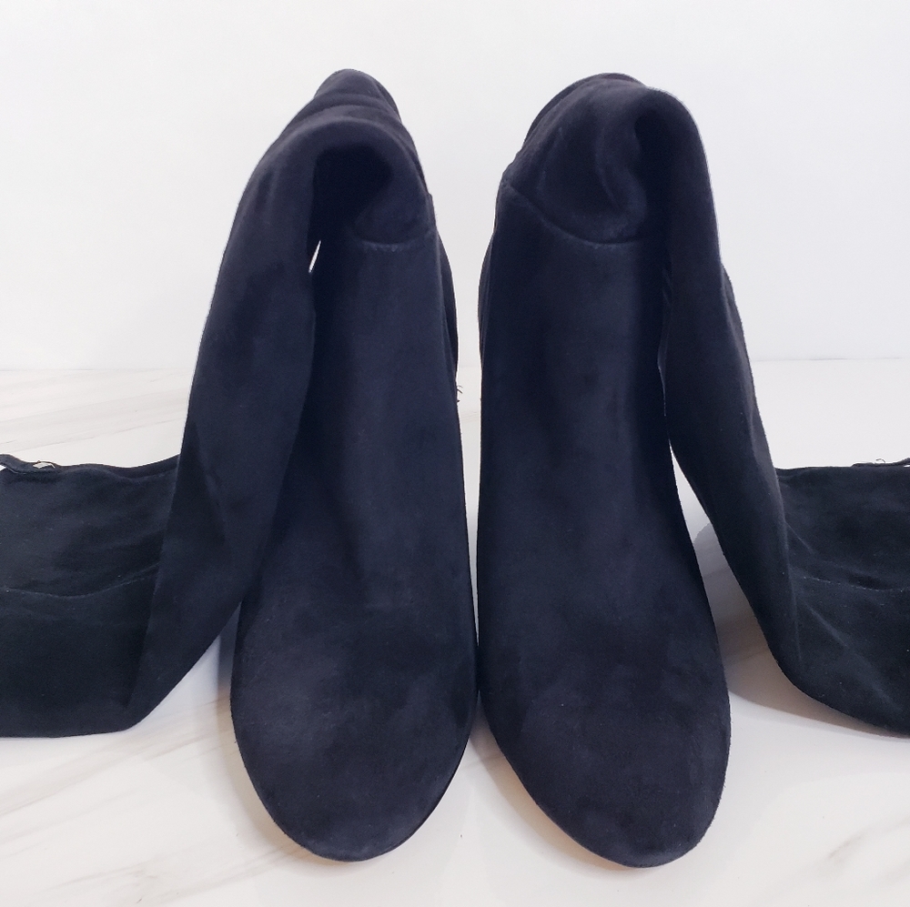Sam Edelman Boots Caprice Suede Black Knee Height - Picture 4 of 12